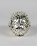 2R Silver-Plated Walnut Box, Italy, c.1950s