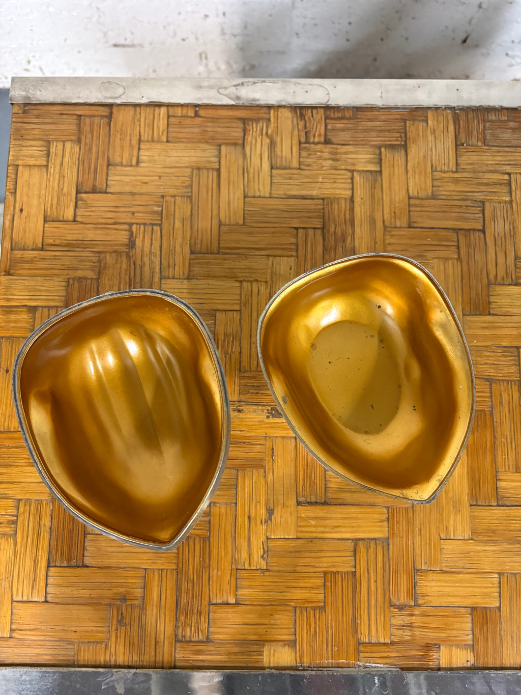 2R Silver-Plated Walnut Box, Italy, c.1950s