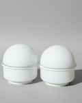 Pair of Renato Toso Tecla Lamps, Leucos Murano glass