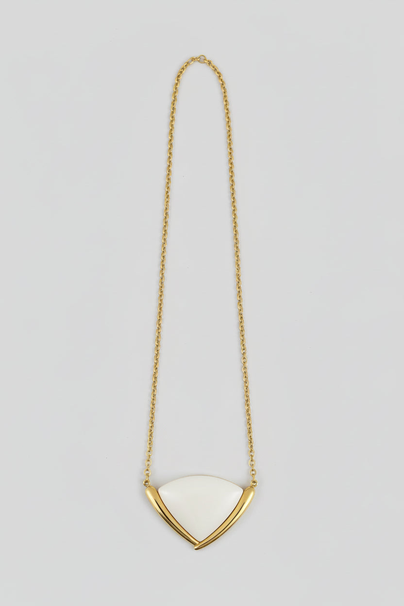 1980s Monet Fan Pendant Necklace