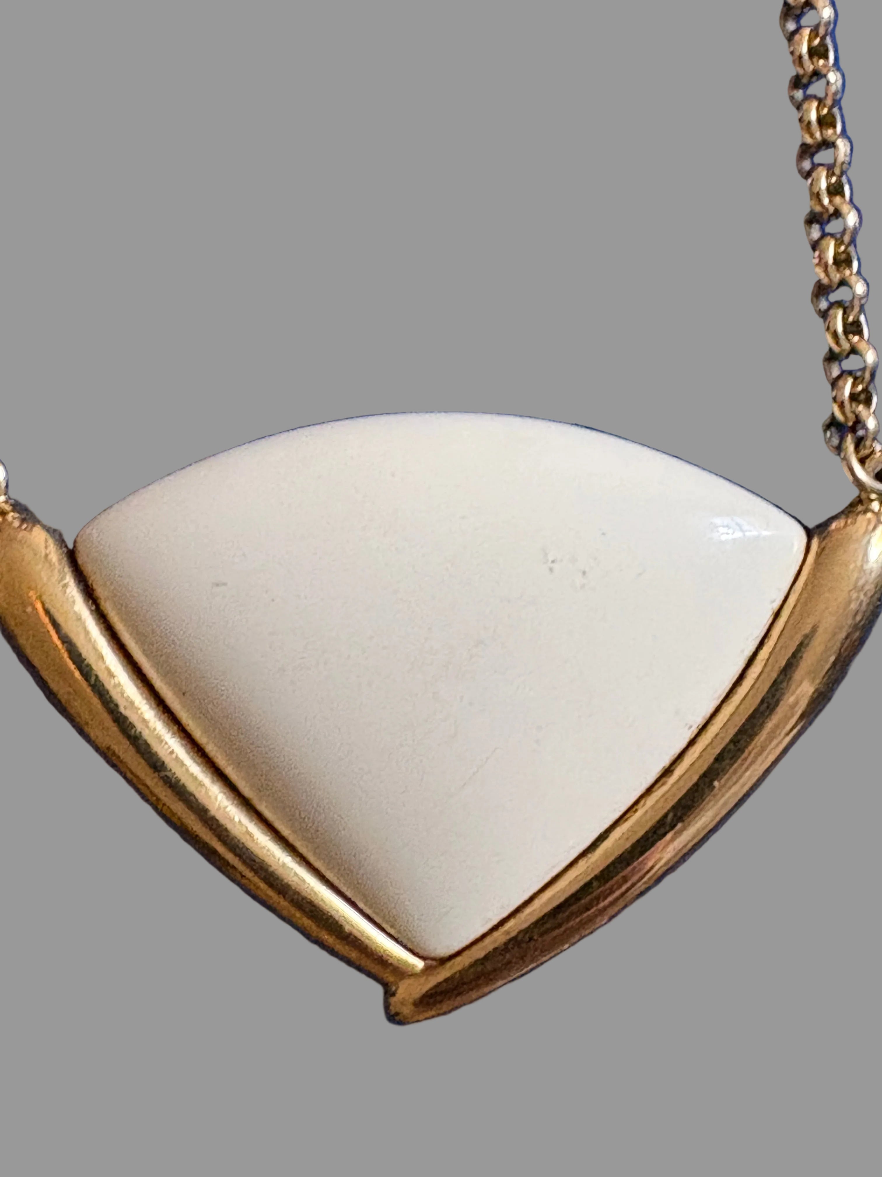 1980s Monet Fan Pendant Necklace