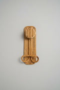 Vintage bamboo and rattan wall rack, attributed to Vivai del Sud