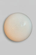 Venini Vintage Murano white swirl ceiling/wall lamp