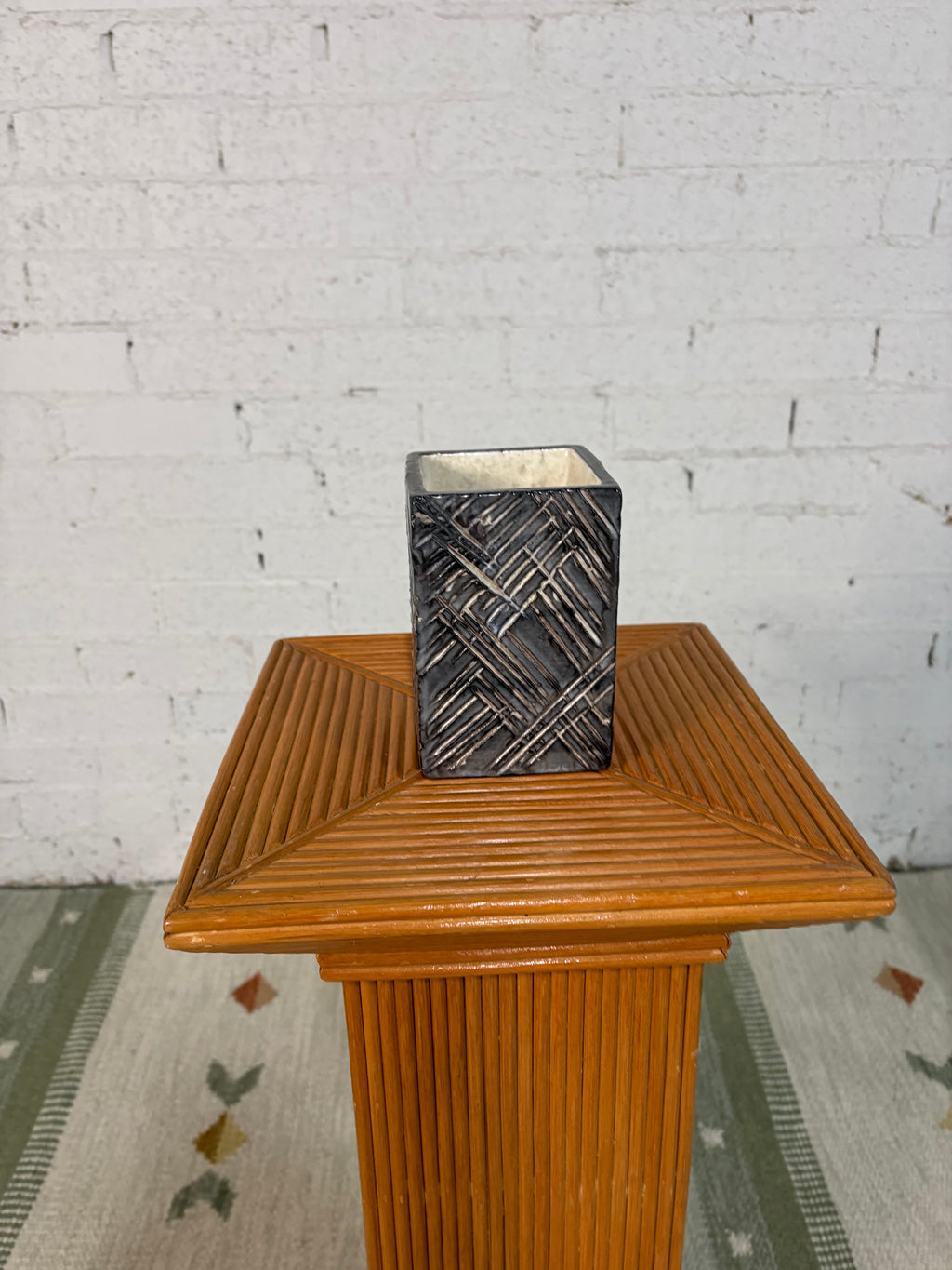 Marcello Fantoni Sgraffito Vase, Glazed Ceramic, Italy, c.1950s–1960s