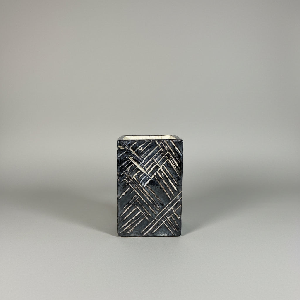 Marcello Fantoni Sgraffito Vase, Glazed Ceramic, Italy, c.1950s–1960s