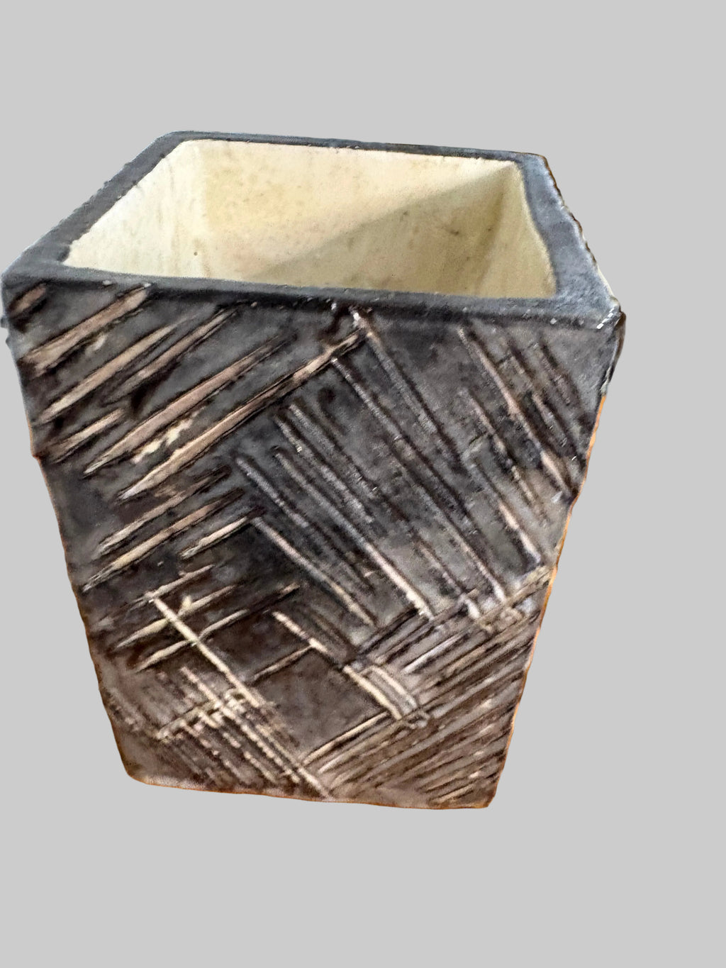 Marcello Fantoni Sgraffito Vase, Glazed Ceramic, Italy, c.1950s–1960s