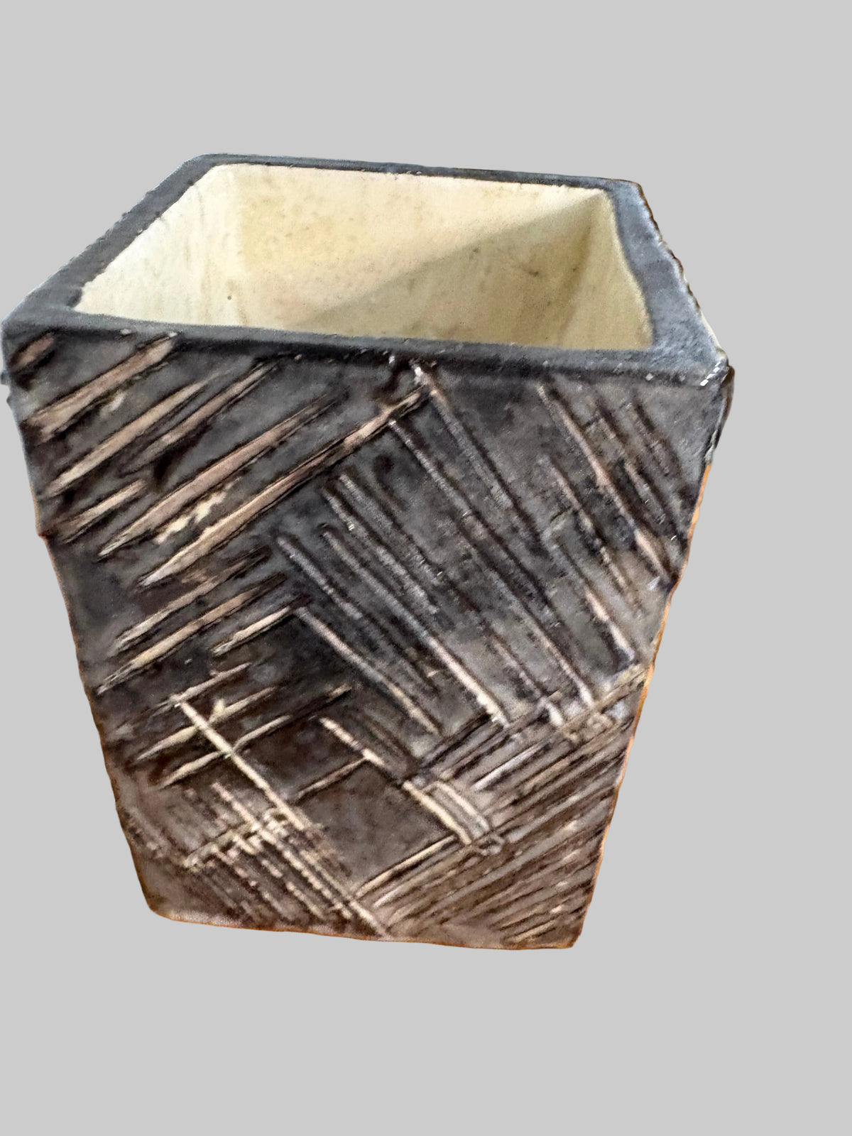 Marcello Fantoni Sgraffito Vase, Glazed Ceramic, Italy, c.1950s–1960s