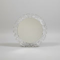 Illuminated Backlit Wall Mirror, Ice-Glass Moulded Acrylic and Lacquered Metal, Germany, c.1960s–1970s