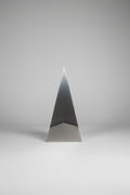 Gi.Bi Cermenate Mirror-Polished Steel Pyramid Sculpture, Italy, c.1970s