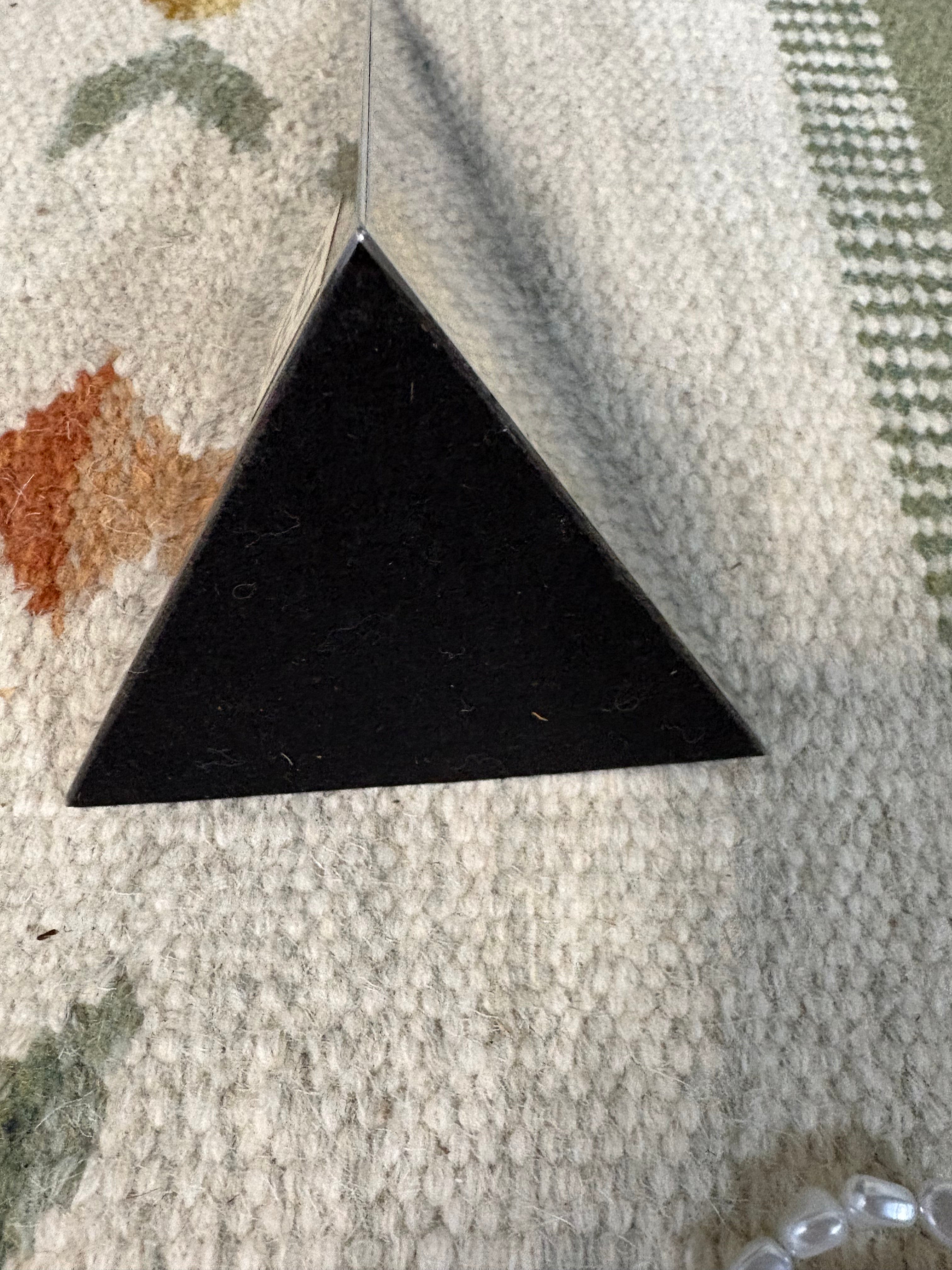 Gi.Bi Cermenate Mirror-Polished Steel Pyramid Sculpture, Italy, c.1970s