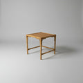 Italian Bamboo and Rattan Side Table, Woven Cane Top, c.1970s