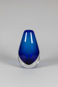 Blue Sommerso Teardrop Vase, Art Glass, c.1960s–1970s