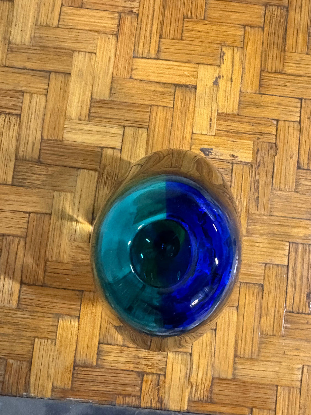 Blue Sommerso Teardrop Vase, Art Glass, c.1960s–1970s