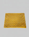 Boch Frères Faux-Bamboo Tray, Mustard-Glazed Ceramic, Belgium, c.1970s