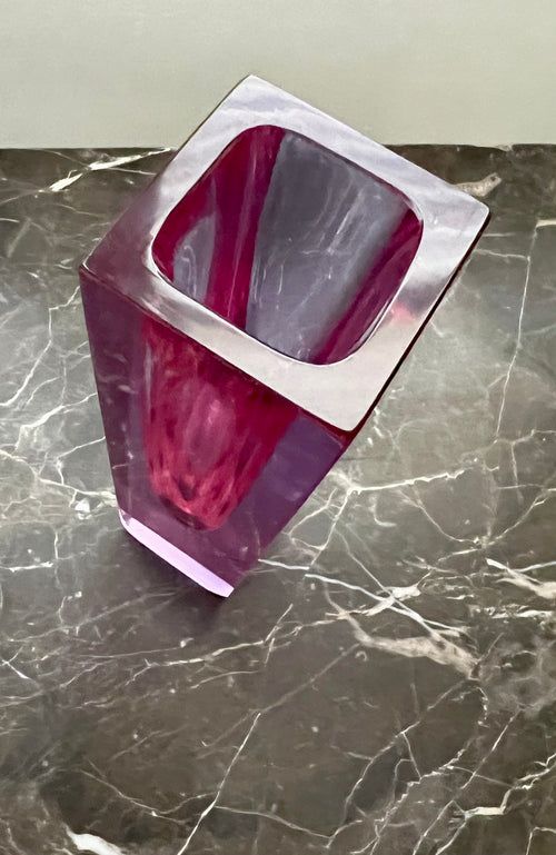 1960s Purple Sommerso Vase attributed to Seguso, Murano