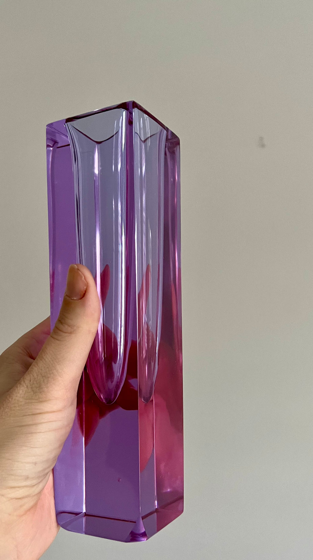 1960s Purple Sommerso Vase attributed to Seguso, Murano