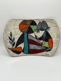 1950s Ceramic Plate in the Style of Marcello Fantoni