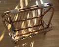 1950s Bamboo Magazine Rack Attributed to Franco Albin