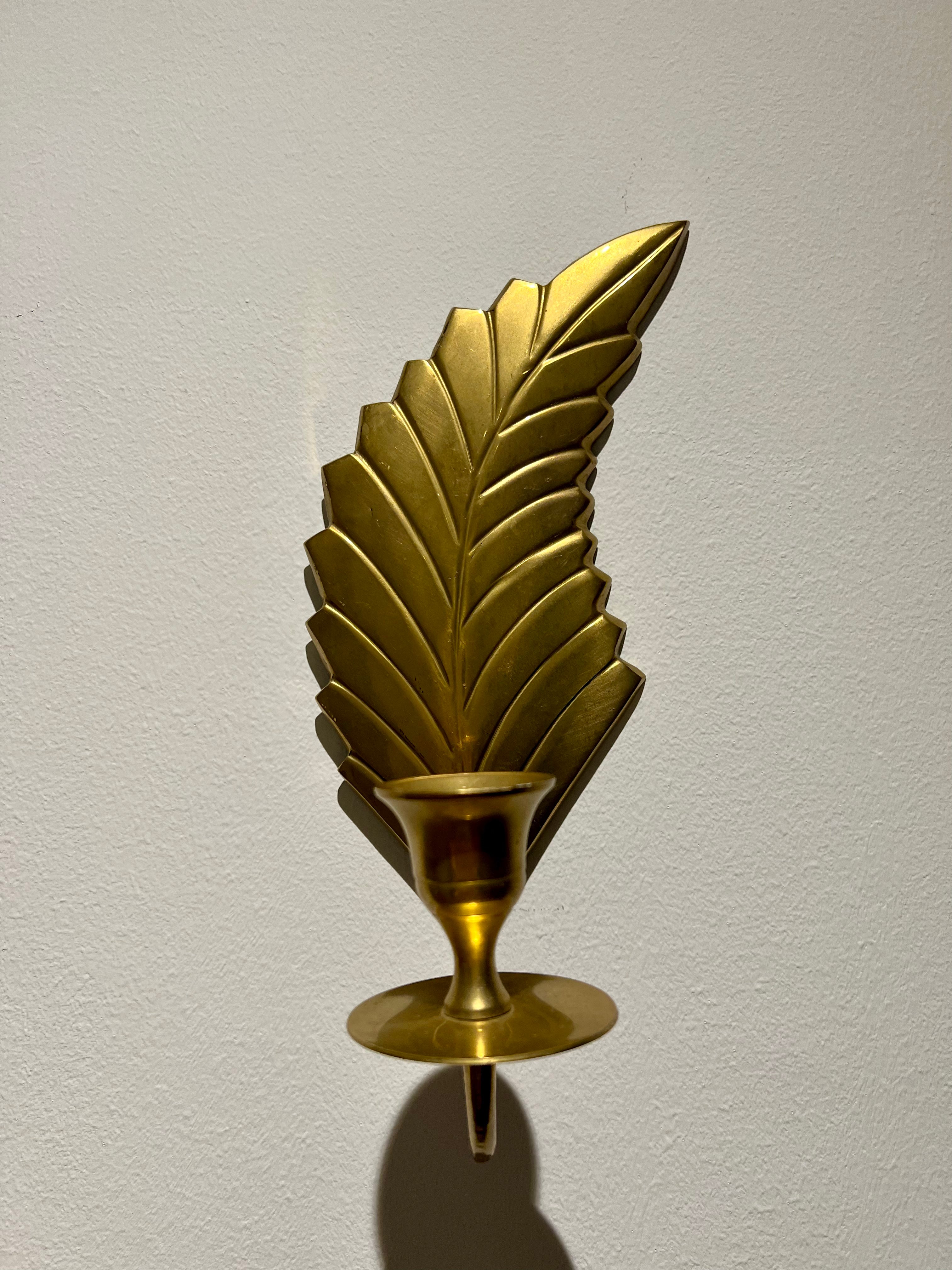 Swedish brass sconce
