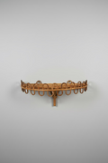 Curved Rattan and Bamboo Wall Shelf attributed to Franco Albini for Bonacina