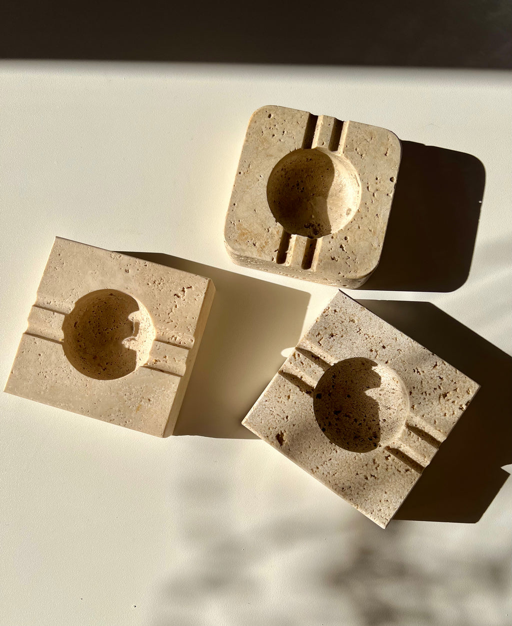 Vintage travertine bowl/ashtray