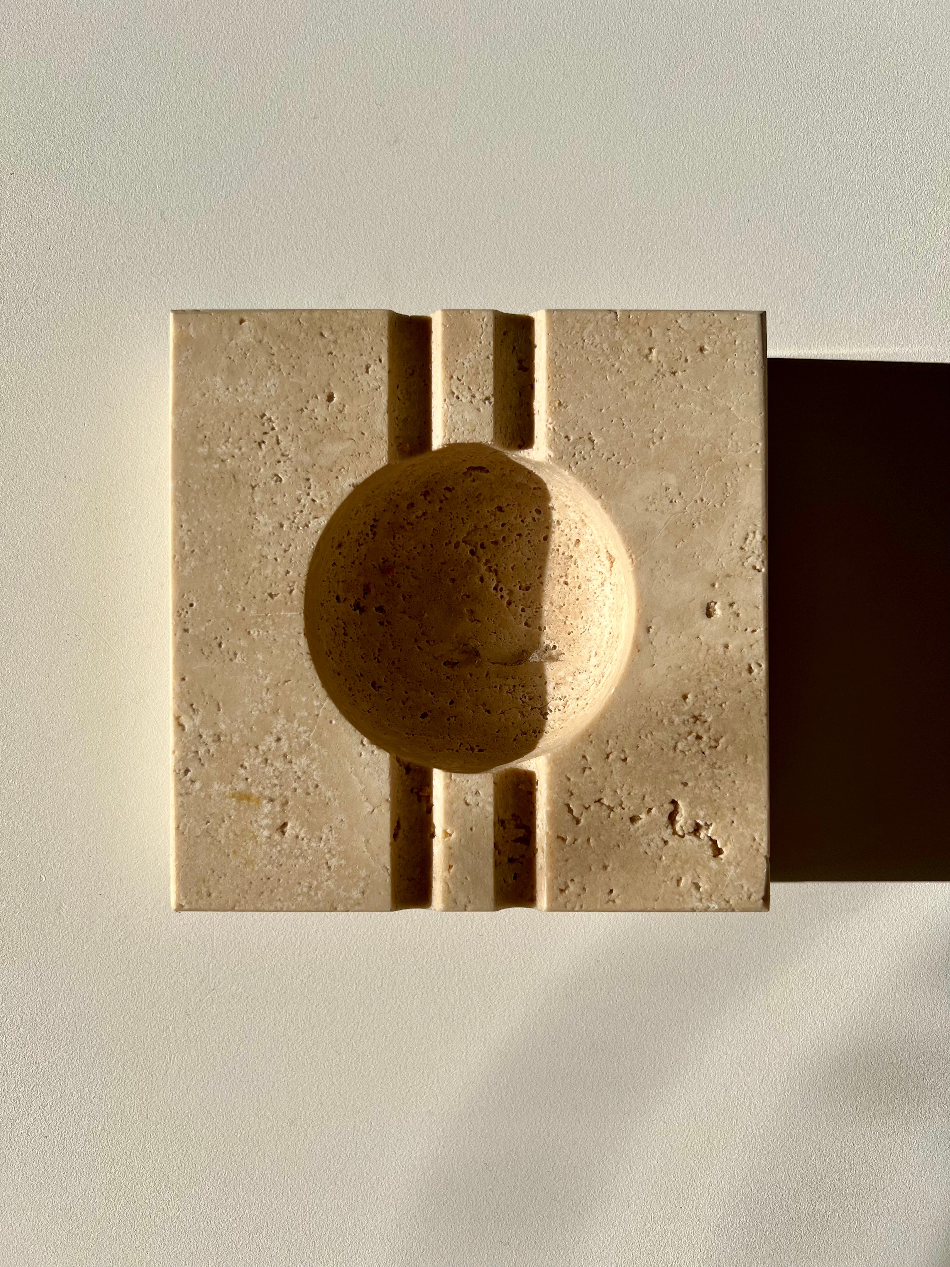 Vintage travertine bowl/ashtray