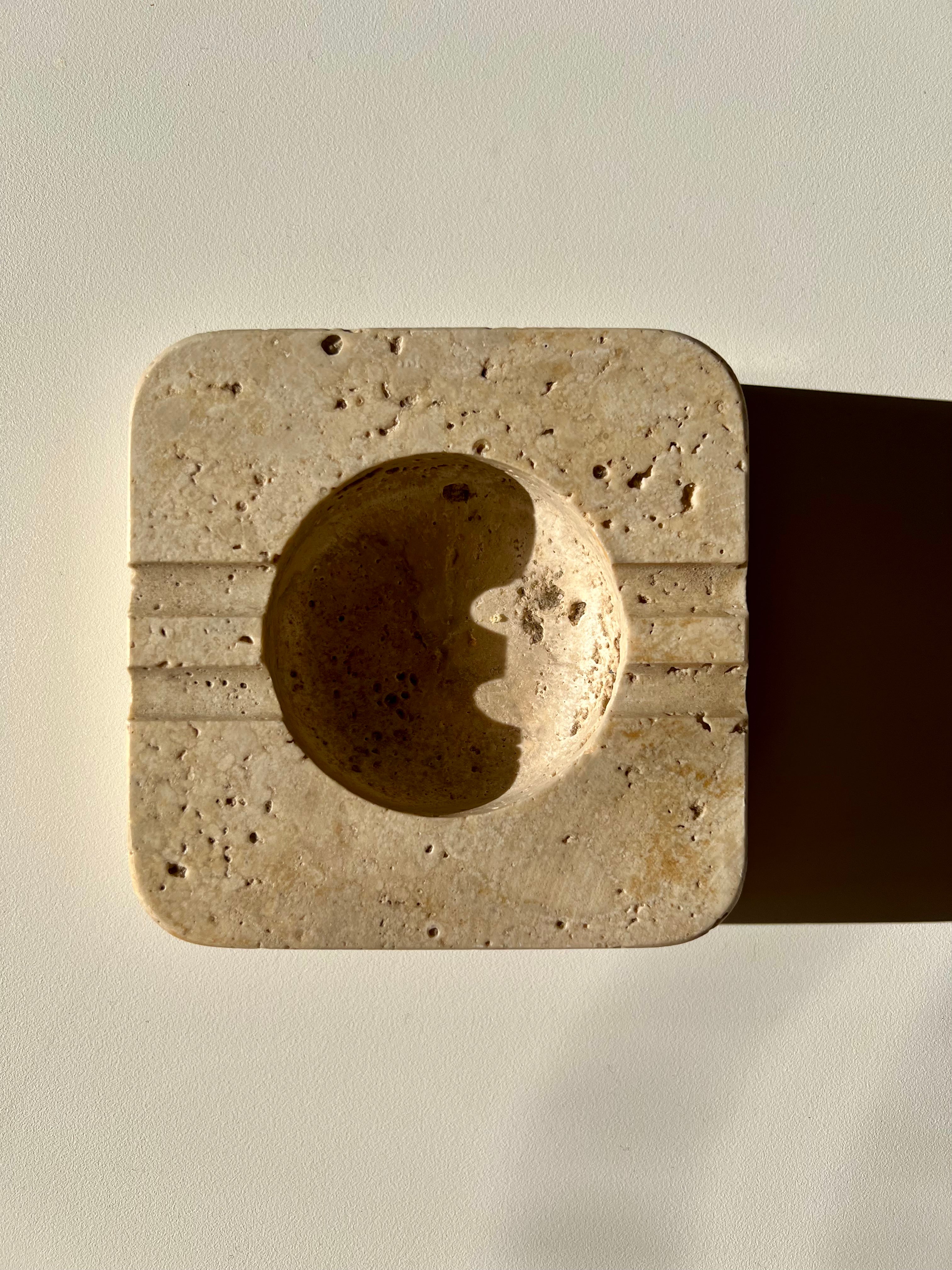 Vintage travertine bowl/ashtray