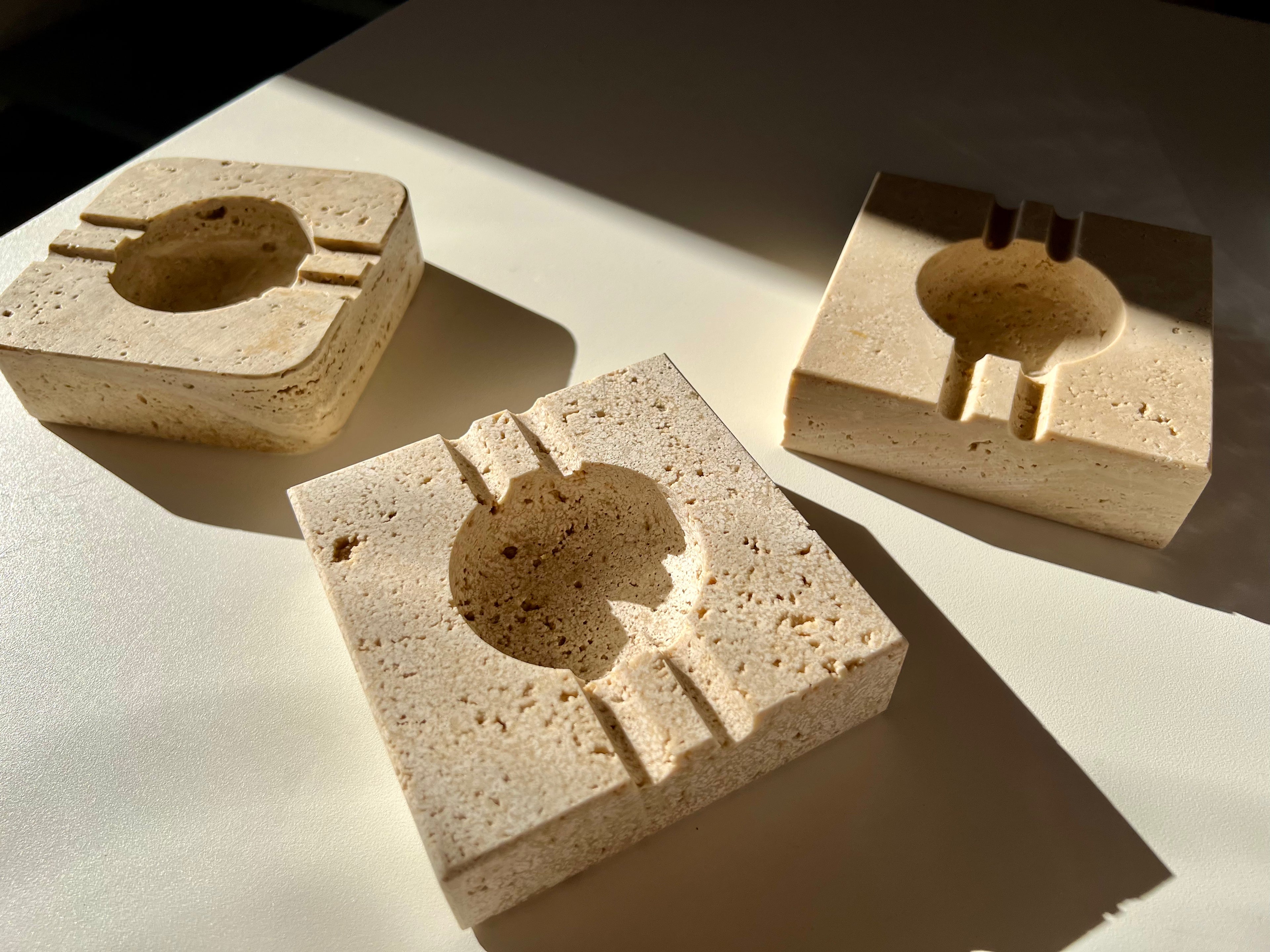 Vintage travertine bowl/ashtray