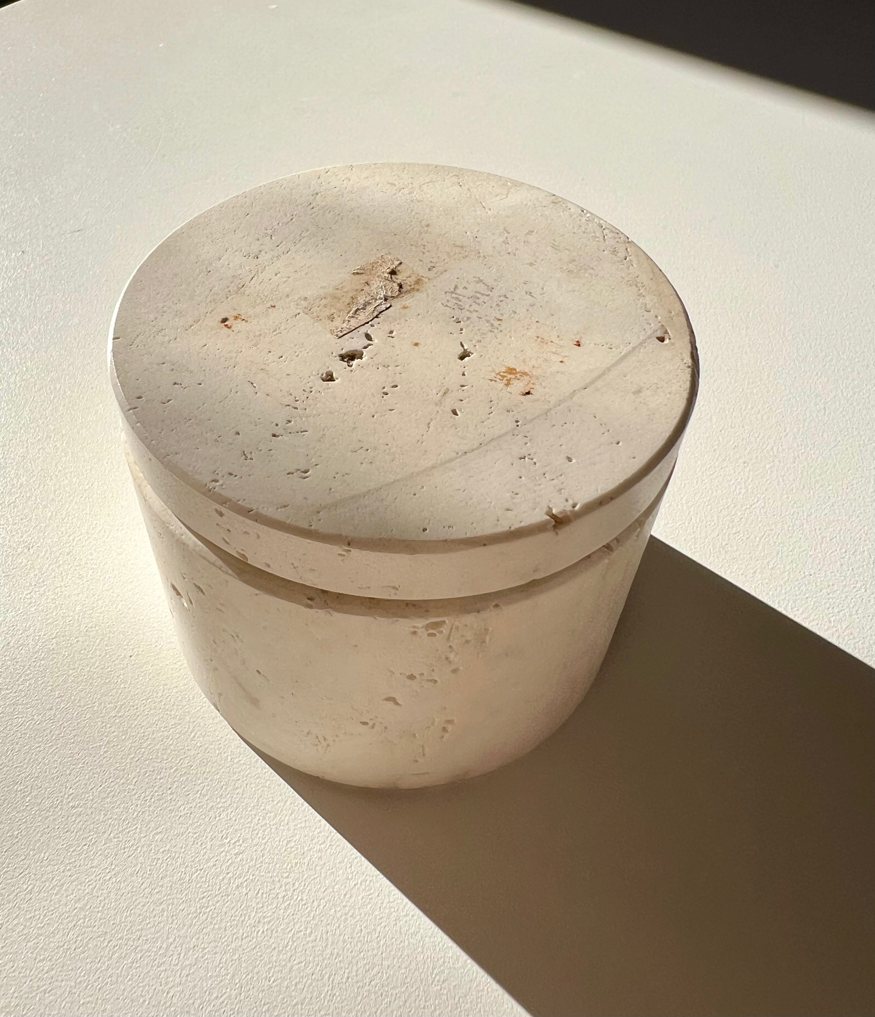 Small travertine box