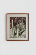 Italian Abstract Still Life with Glass Bottles, Signed S.C., 1950s
