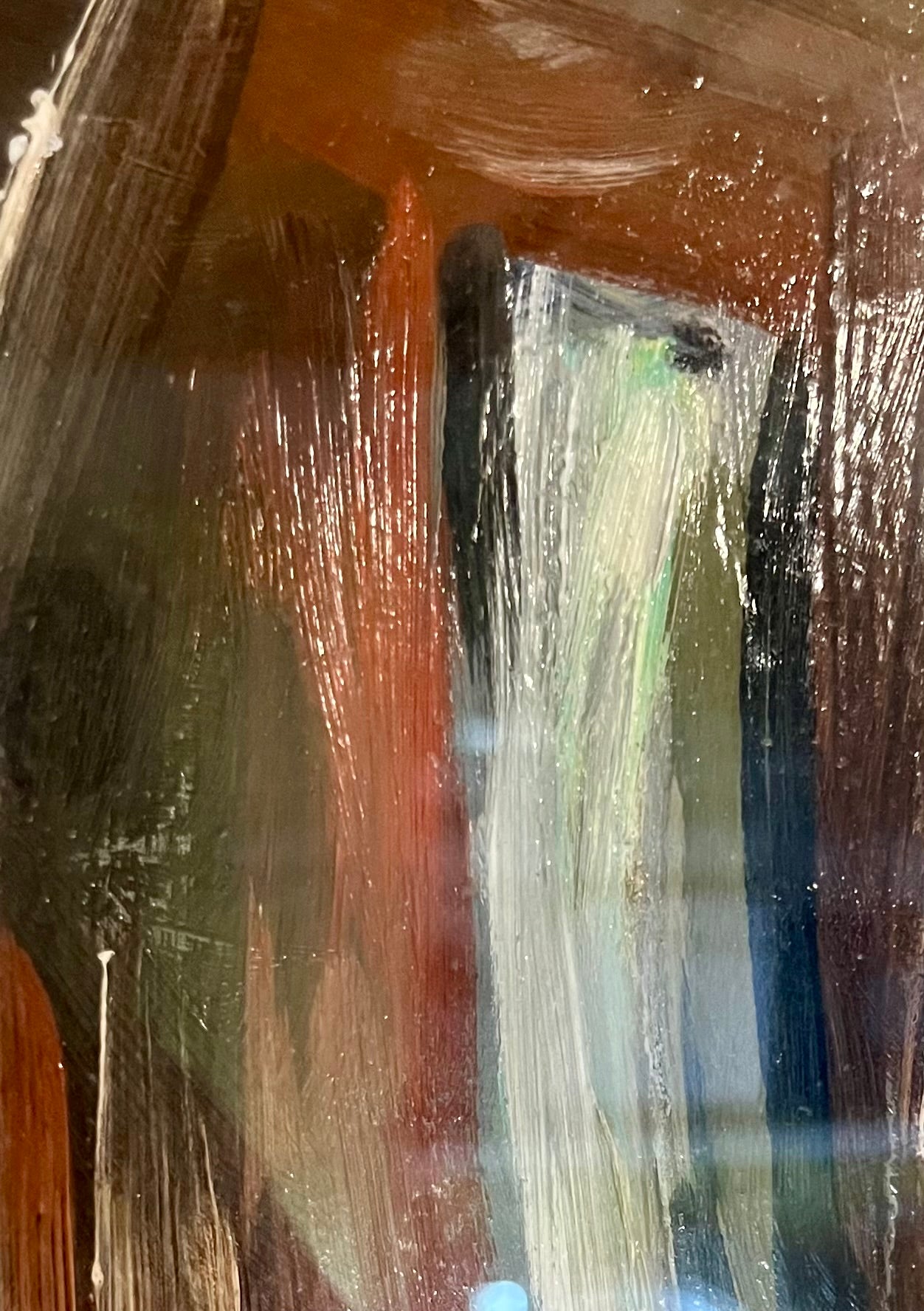 Italian Abstract Still Life with Glass Bottles, Signed S.C., 1950s