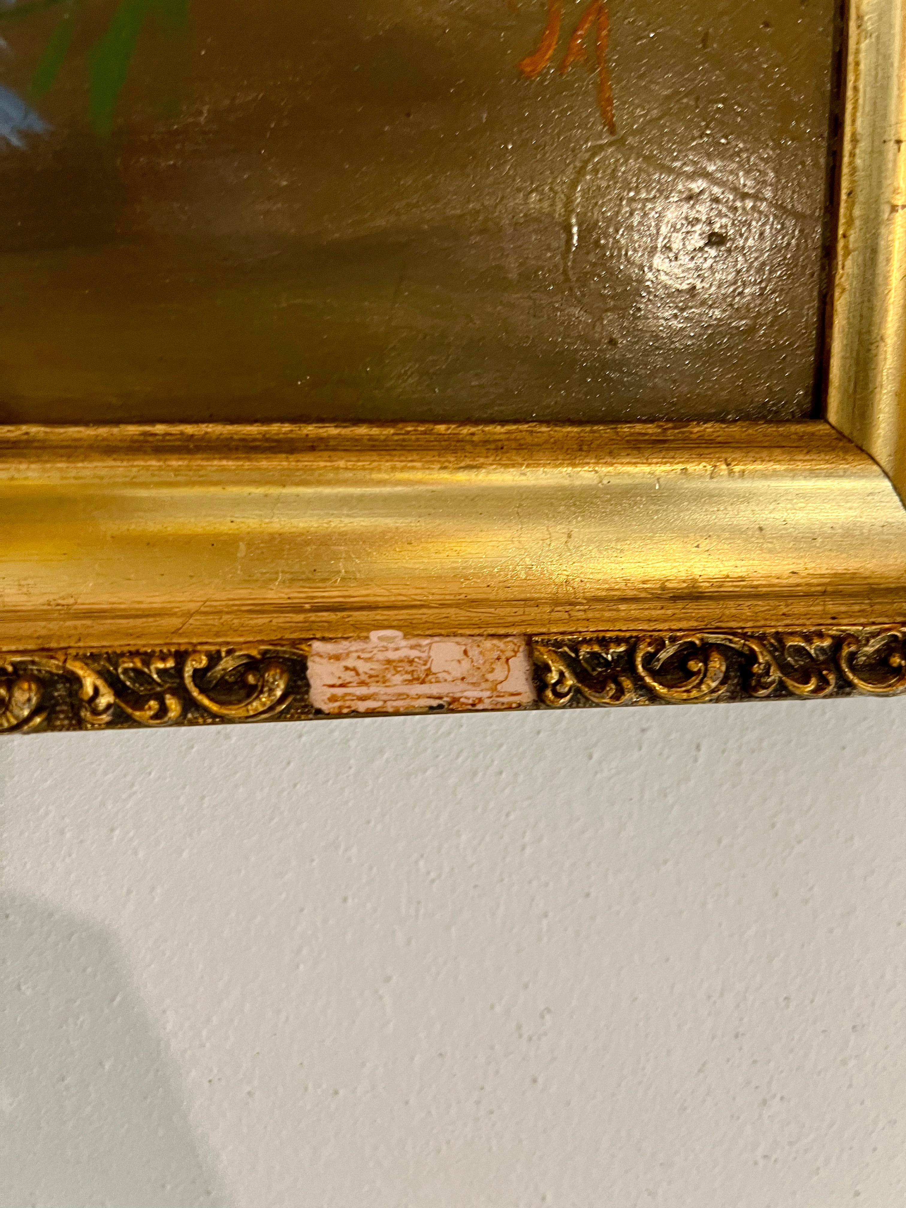 Italian Floral Still Life, Signed Chiesa, 1960s