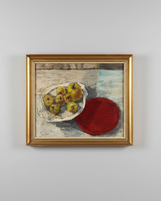 Vintage oil painting of lemons
