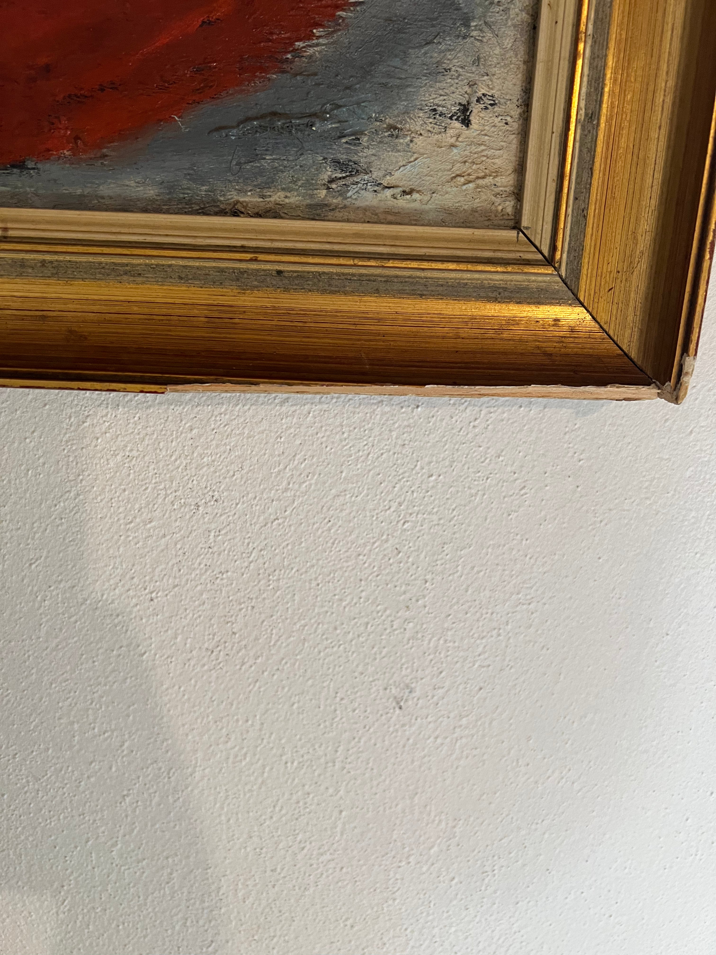 Vintage oil painting of lemons