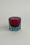 Octagonal Sommerso Murano bowl