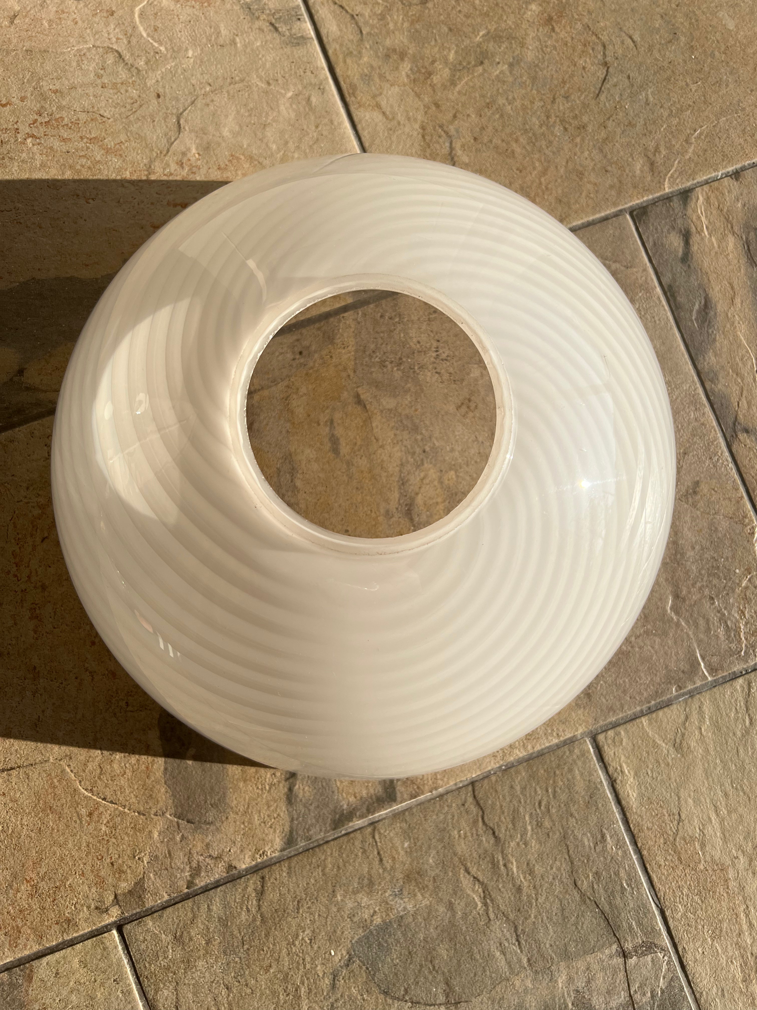 Murano swirl glass lamp shade