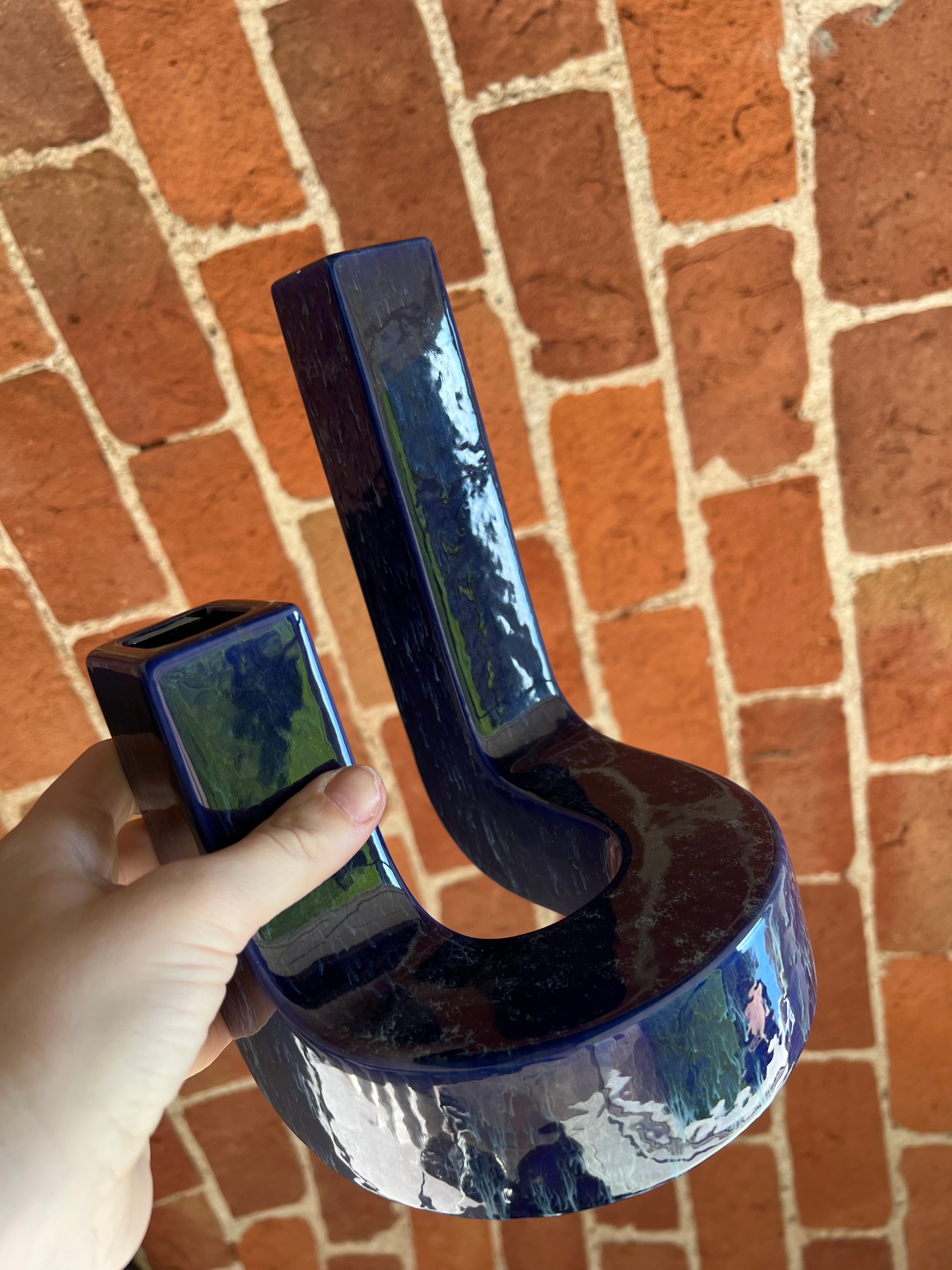 Bertoncello Blue Vase, 1970s