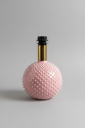 Rosé Pastel Polka Dot Sphere Table Lamp in Ceramic & Brass from Studio Paf Milano, 1970s