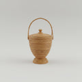 Vivai del Sud Bamboo Rattan Decorative Basket, 1970s, Italy