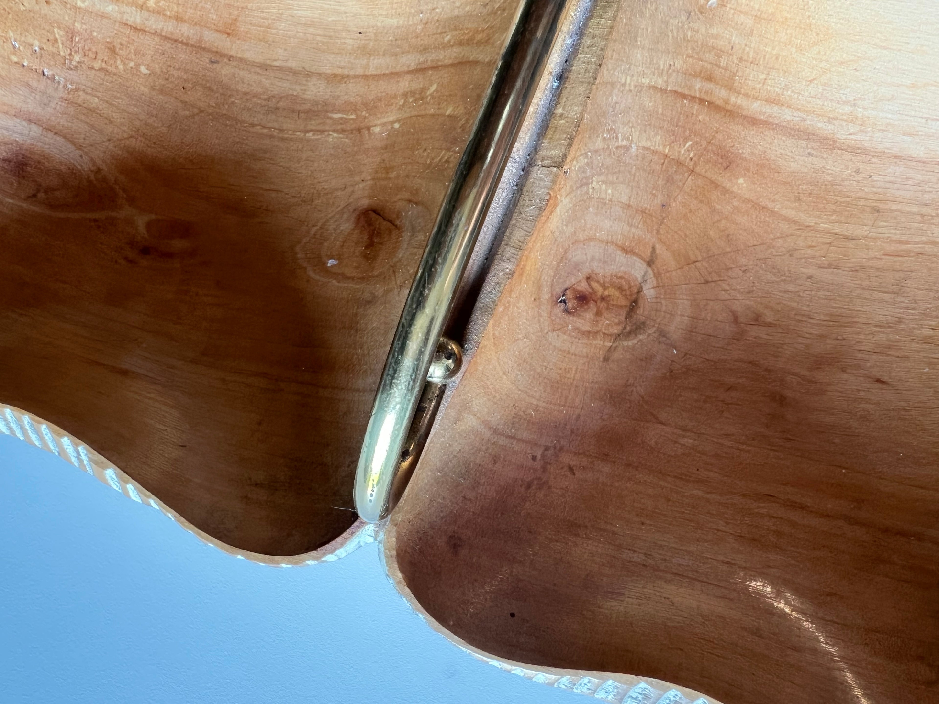 Vintage wooden tray, Macabo, 1960s.