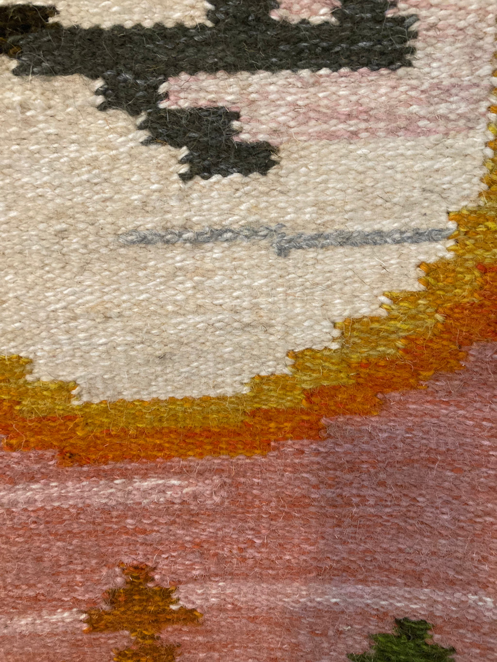 "Augustimåne" Handwoven Wall Tapestry by Ingegerd Silow for Axeco Svenska AB, Sweden, 1970s