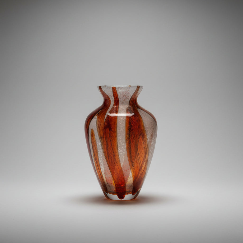 Mid Century Murano modern glass vase