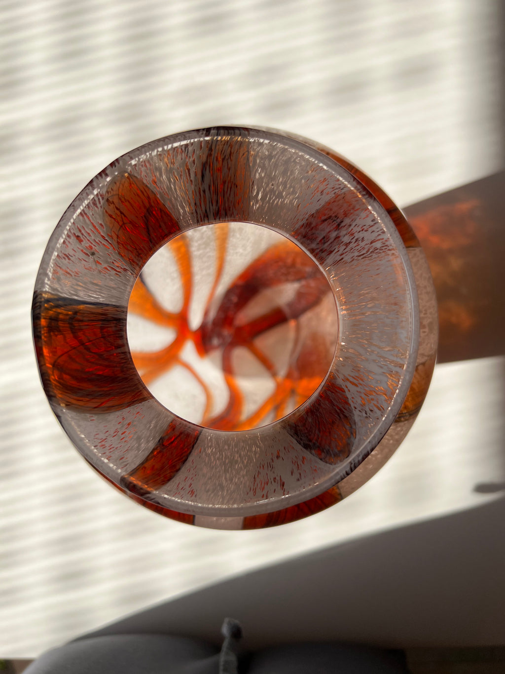 Mid Century Murano modern glass vase