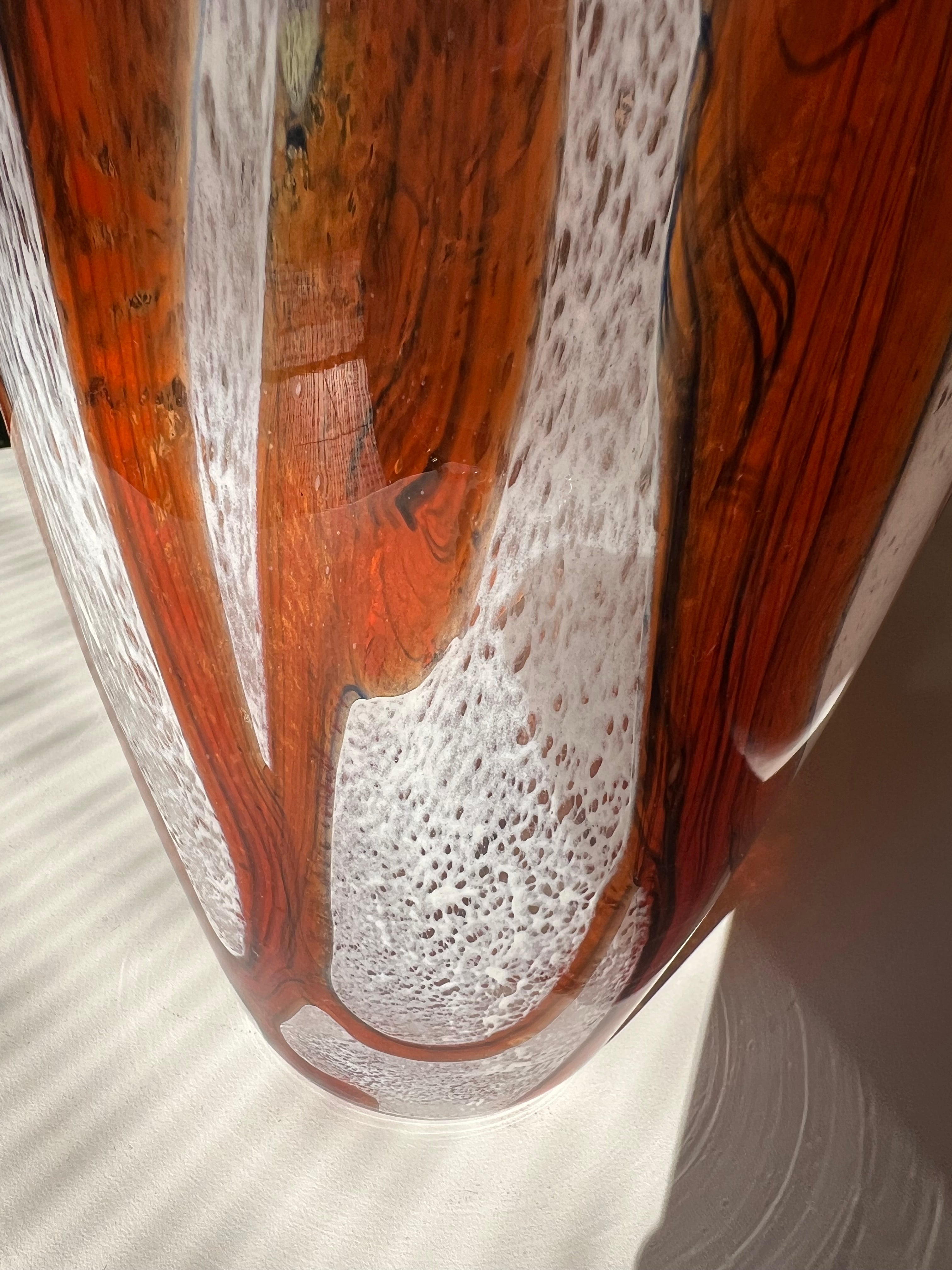 Mid Century Murano modern glass vase