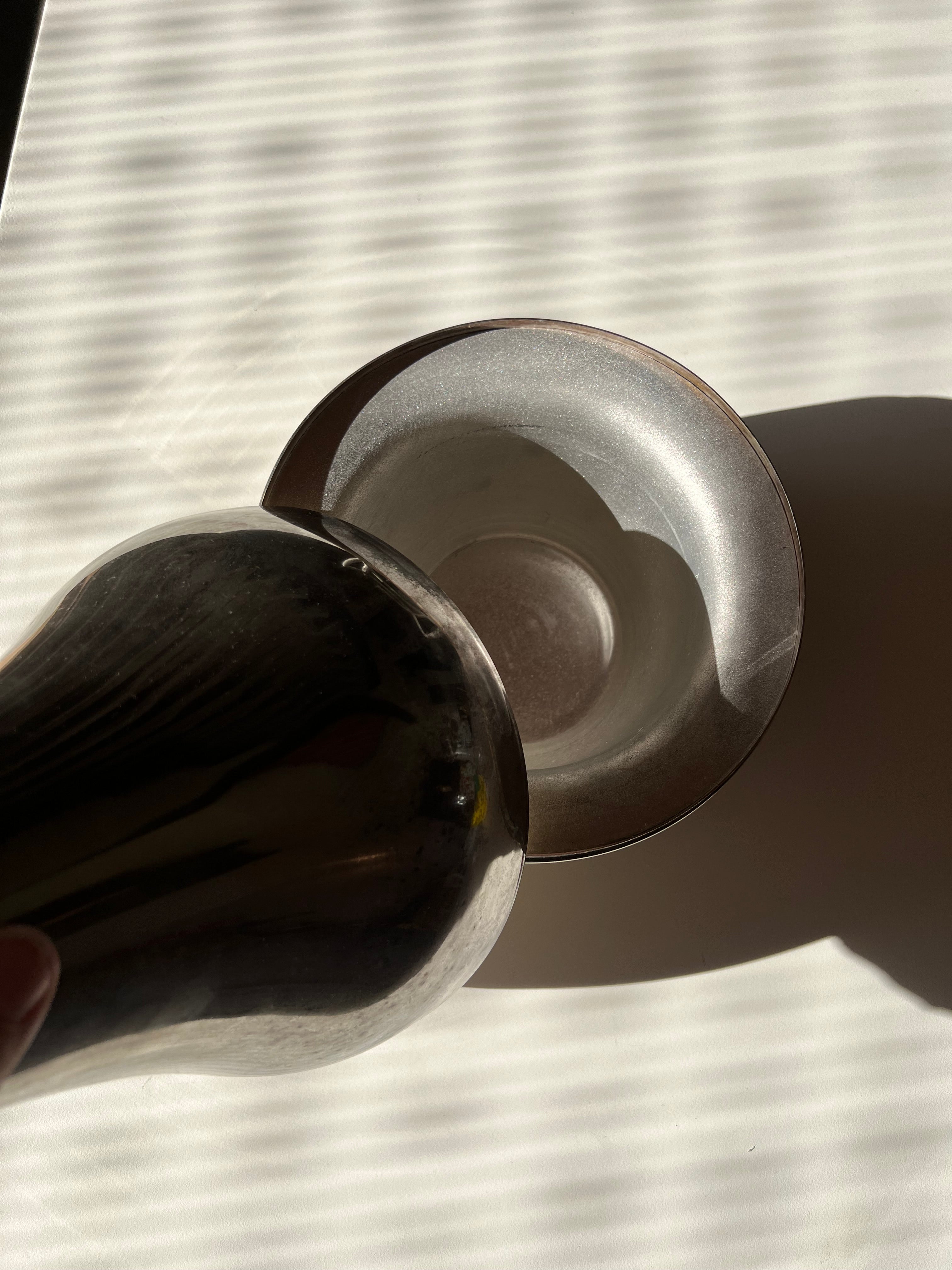 Large metal pear ice bucket