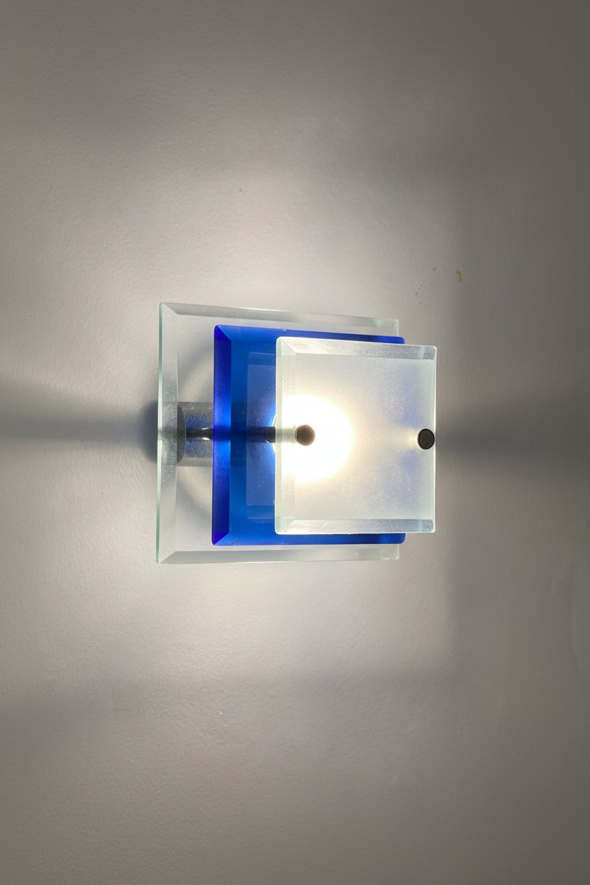 Italian Murano Glass Wall Sconces attributed to Antonio Lupi, 1960s, Set of 2