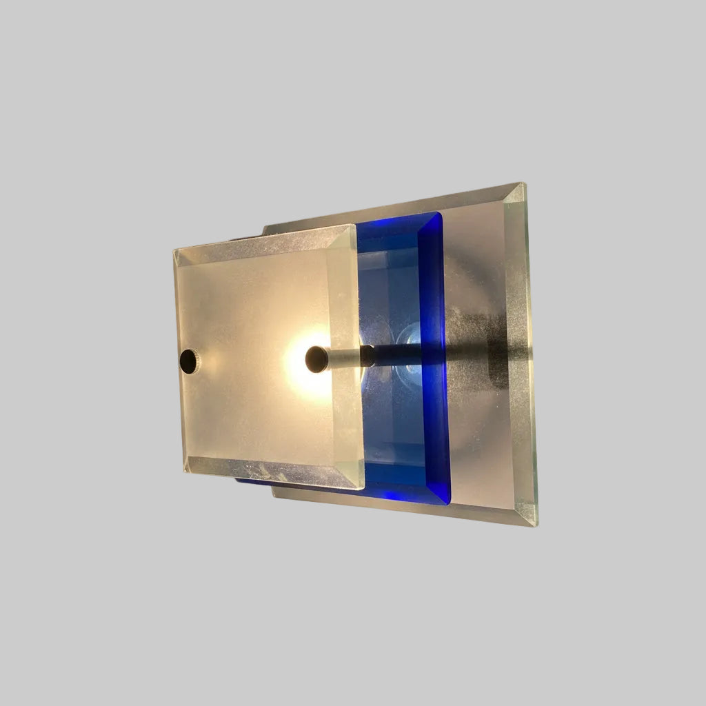 Italian Murano Glass Wall Sconces attributed to Antonio Lupi, 1960s, Set of 2