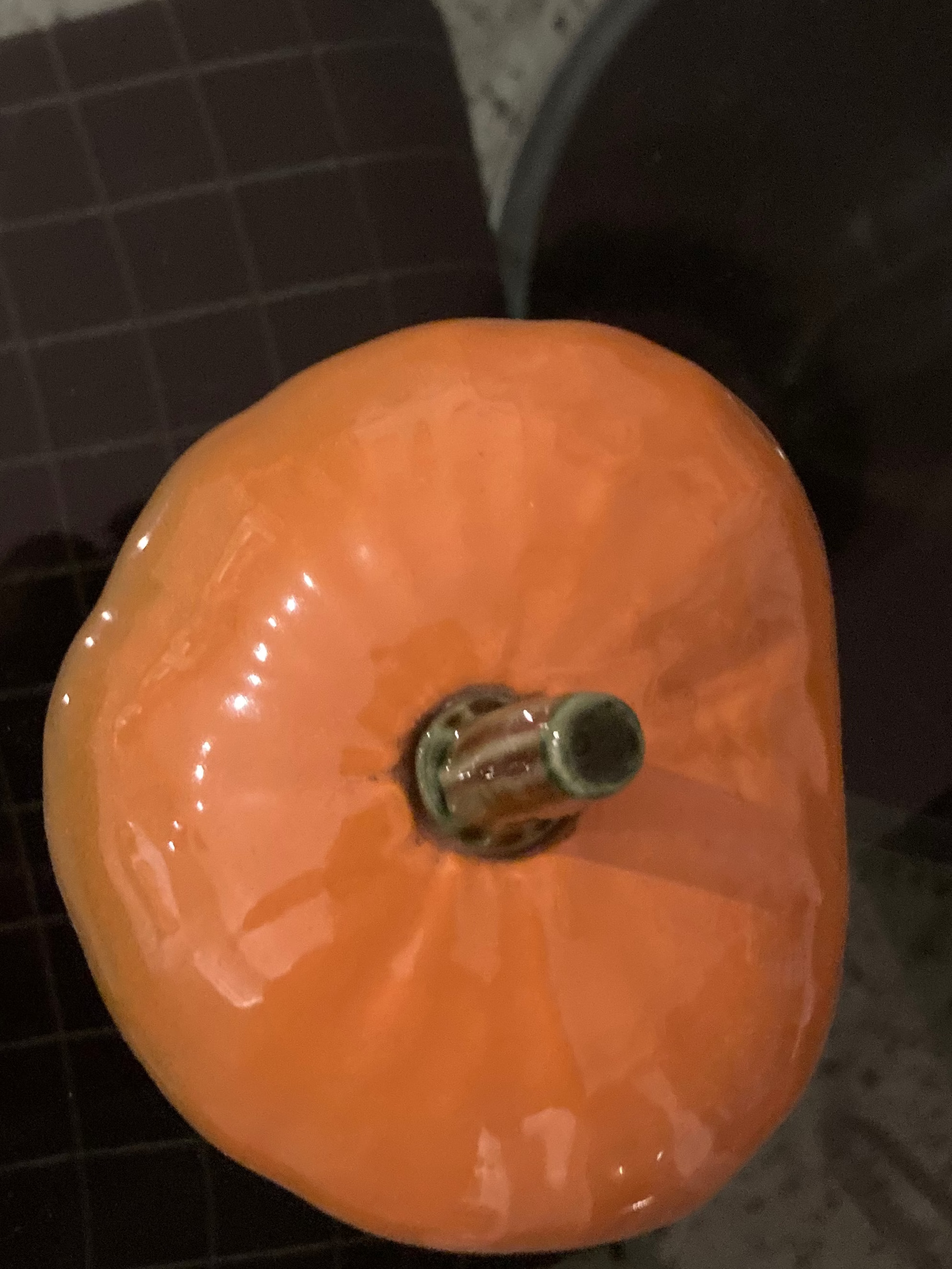 Vintage Murano Italian Glass Pumpkin