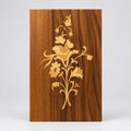 Italian Floral Marquetry Wall Panel, Walnut and Fruitwood, c.1950s–60s