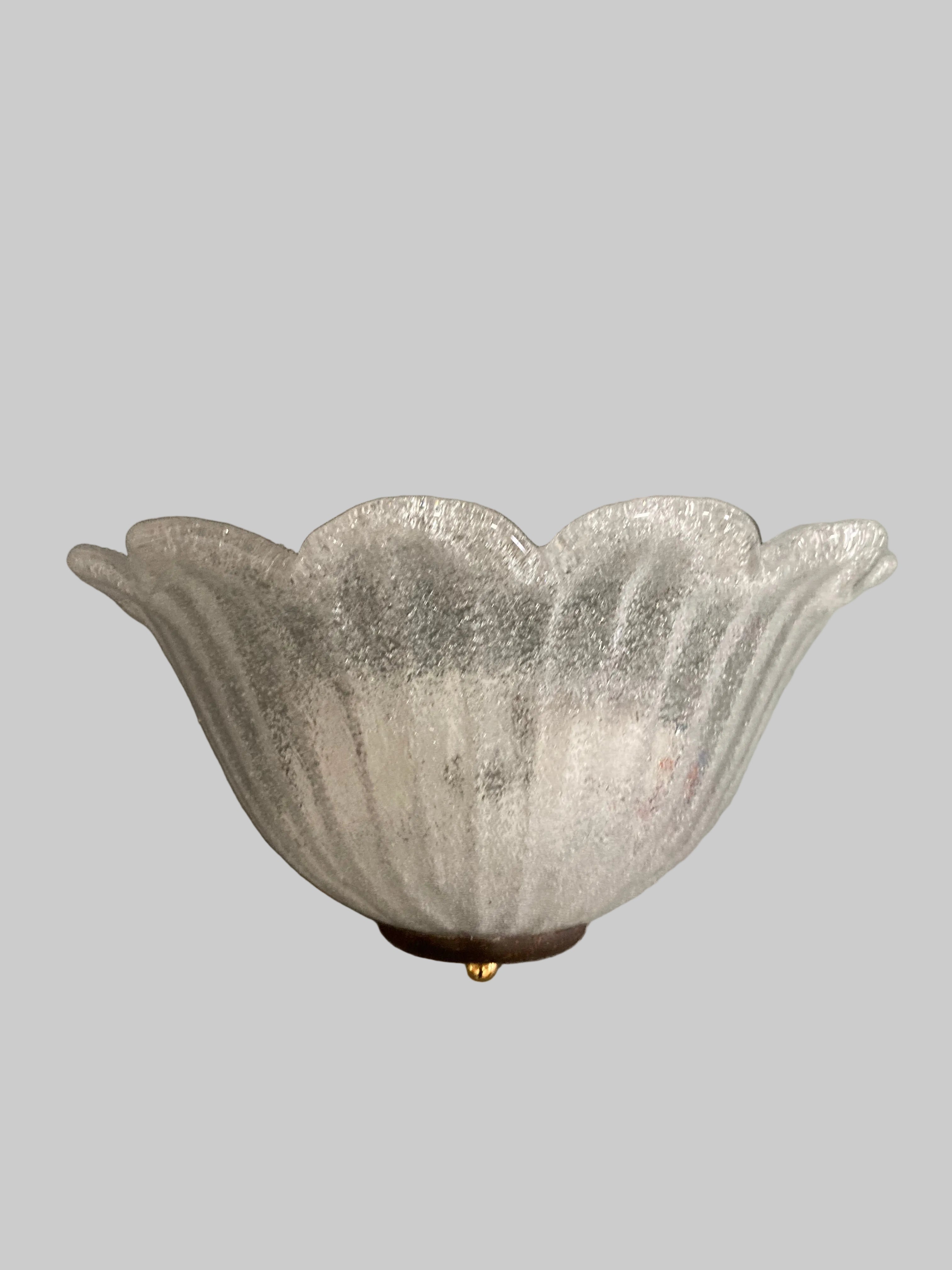 Murano Glass Wall Lights, Pair (c. 1970s–1980s)